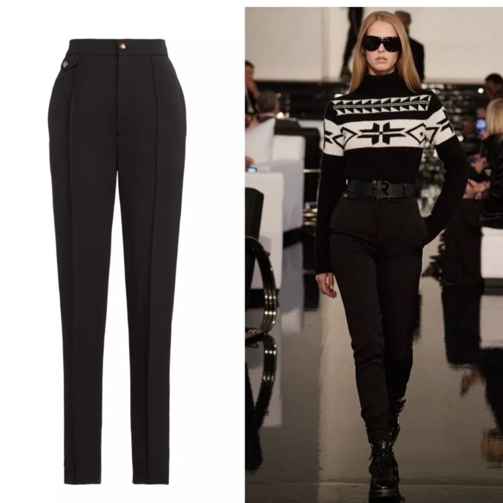 Ralph Lauren high waisted trousers with zip at bottom‍‍‍‍‍